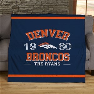 NFL Established Denver Broncos Personalized 60x80 Sherpa Blanket - - On Sale  Today!