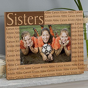 Personalized 4x6 Picture Frame with Custom Title & Names