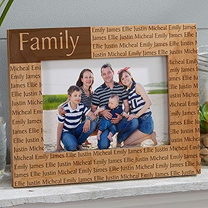 Custom Engraved Wood Photo Frame - 5x7