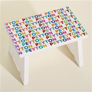 Vibrant Name Personalized Kids Step Stool - 45258