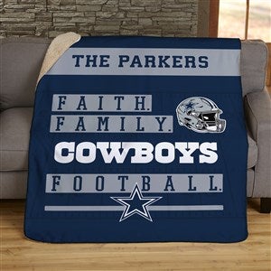 NFL Established Dallas Cowboys Personalized 60x80 Sherpa Blanket