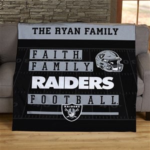 Oakland Raiders Football Rug