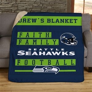 NFL Established Seattle Seahawks Personalized 60x80 Plush Fleece Blanket -  - On Sale Today!