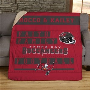 NFL Tampa Bay Buccaneers Raschel Throw Blanket