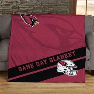 NFL Corner Logo Arizona Cardinals Personalized 60x80 Plush Fleece Blanket