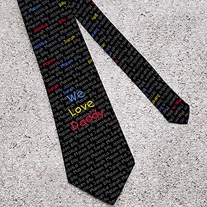 My Little One Personalized Neck Tie For Fathers