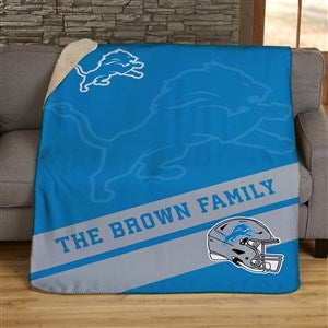 NFL Detroit Lions Throw Quilt Blanket