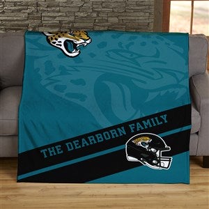 NFL Corner Logo Jacksonville Jaguars Personalized Blankets