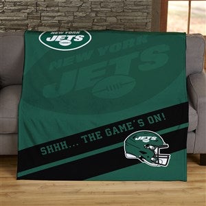 New York Jets Singular Fleece Throw 50x60