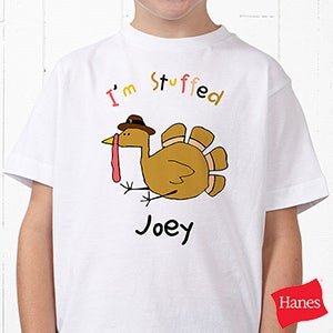 Personalized Kids T Shirts   Thanksgiving Turkey