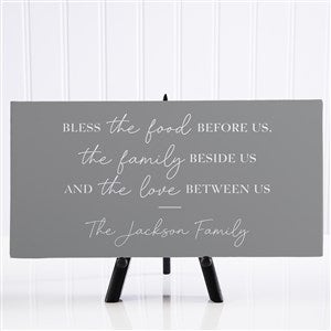 Bless the Food Before Us Tabletop Canvas Print - 45598