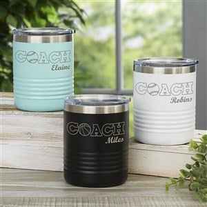 Coach Personalized 10 oz. Vacuum Insulated Stainless Steel Tumblers - 45651