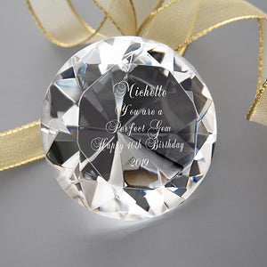 Personalized Crystal Diamond Keepsake - You're a Perfect Gem