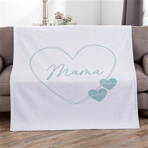 A Mother's Heart Personalized 50x60 Sweatshirt Blanket