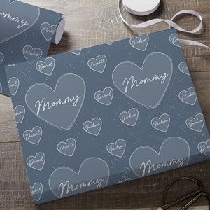 A Mother's Heart Personalized Wrapping Paper Roll - 18ft Roll