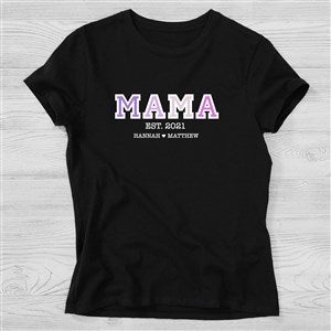 Vibrant Mom Personalized Ladies Fitted T-Shirts - Ladies X-Large - White