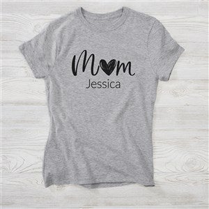 Mom & Mini Me Personalized Ladies Fitted T-Shirt - Ladies Medium - White