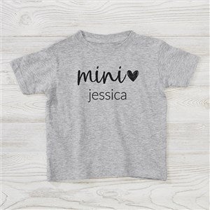 Mom & Mini Me Personalized Toddler T-Shirt - Toddler 4T - Black