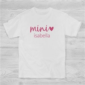 Mom & Mini Me Personalized Hanes® Kids T-Shirt - Youth X-Small - White