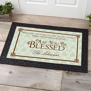 May You Be Blessed Personalized Doormat- 20x35