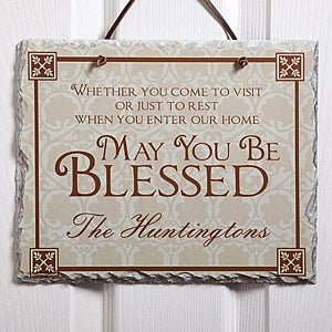 Home Decor   Personalized Welcome Signs   May You Be Blessed