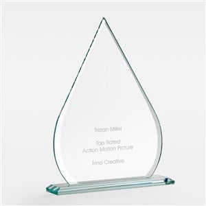 Engraved Tear Drop Award Medium