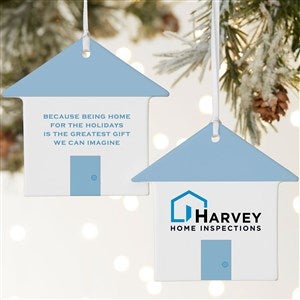 Personalized Logo Matte House Ornament - 2 - Sided - 46612