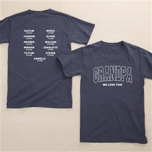 His Roster Personalized 2-Sided Hanes® Adult ComfortWash? T-Shirt - Adult Medium - Cayenne