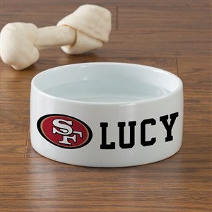 NFL San Francisco 49ers Personalized Dog Bowl- Small