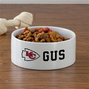 NFL Kansas City Chiefs Personalized Dog Bowl- Large