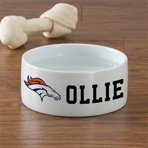 NFL Denver Broncos Personalized Dog Bowl- Small