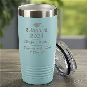 The Graduate Personalized Stainless Steel Tumbler - Teal