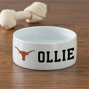 NCAA Texas Longhorns Personalized Dog Bowl- Small