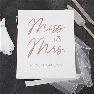 Miss to Mrs. Personalized Keepsake Box - 47354