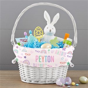 Barbie Sweet Vibes Personalized Easter Basket - White