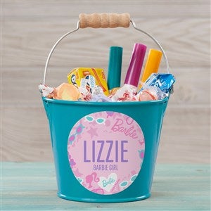 Barbie Sweet Vibes Personalized Treat Bucket - Turquoise