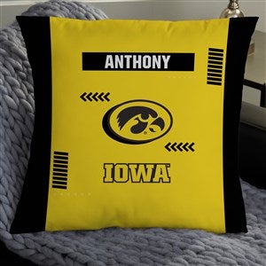 NCAA Iowa Hawkeyes Classic Personalized 18 Throw Pillow