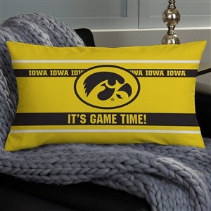 NCAA Iowa Hawkeyes Classic Personalized Lumbar Throw Pillow