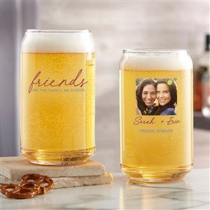 Friends Are The Family We Choose Photo Beer Glass Collection