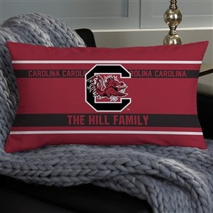 NCAA South Carolina Gamecocks Classic Personalized Lumbar Throw Pillow