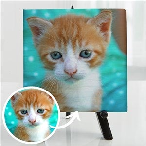 Cartoon Your Pet Portrait Personalized Photo Canvas - 8x8