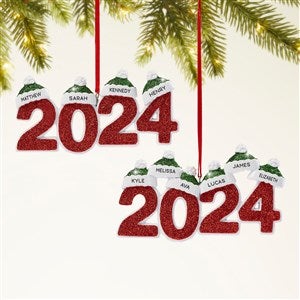 2024 Family Names Personalized Christmas Ornament - 47480