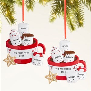 Marshmallow Family Personalized Christmas Ornament  - 47484