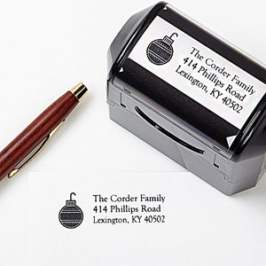 Personalized Holiday Self Inking Address Stamps