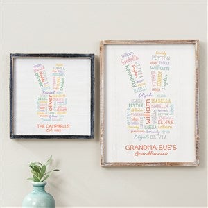 Easter Bunny Repeating Name Personalized Wall Art  - 47586