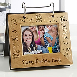 Happy Birthday Personalized Flip Photo Album