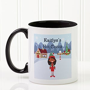 Family Character Personalized Coffee Mug 11oz.- Black