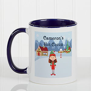 Family Character Personalized Coffee Mug 11oz.- Blue