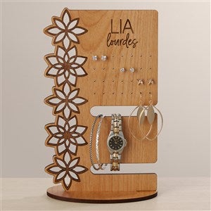 Wooden Flowers Personalized Jewelry Holders - 47911