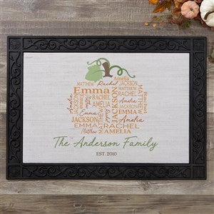 Fall Repeating Name Personalized Doormats - 48152